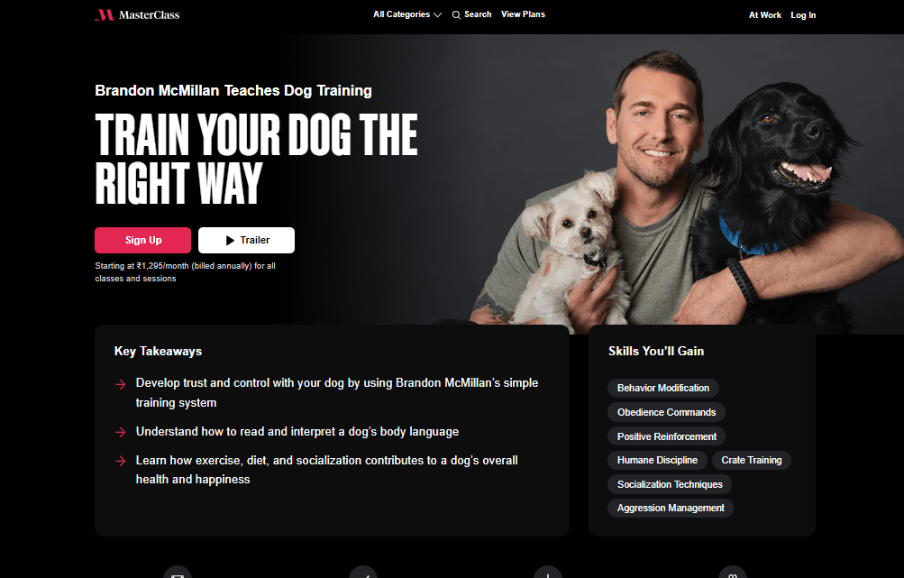 Brandon Mcmillan Dog Training Masterclass